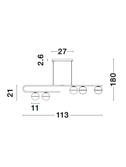 Luster 9960616 NOVA LUCE LED 5x5W G9 230V IP20
